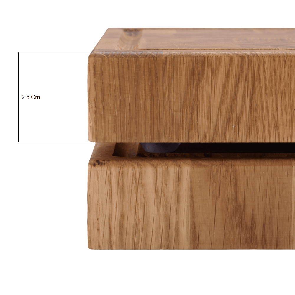 Dębowa deska do krojenia Premium 30x20x2,5 cm – Na Prezent - Reelken Polska