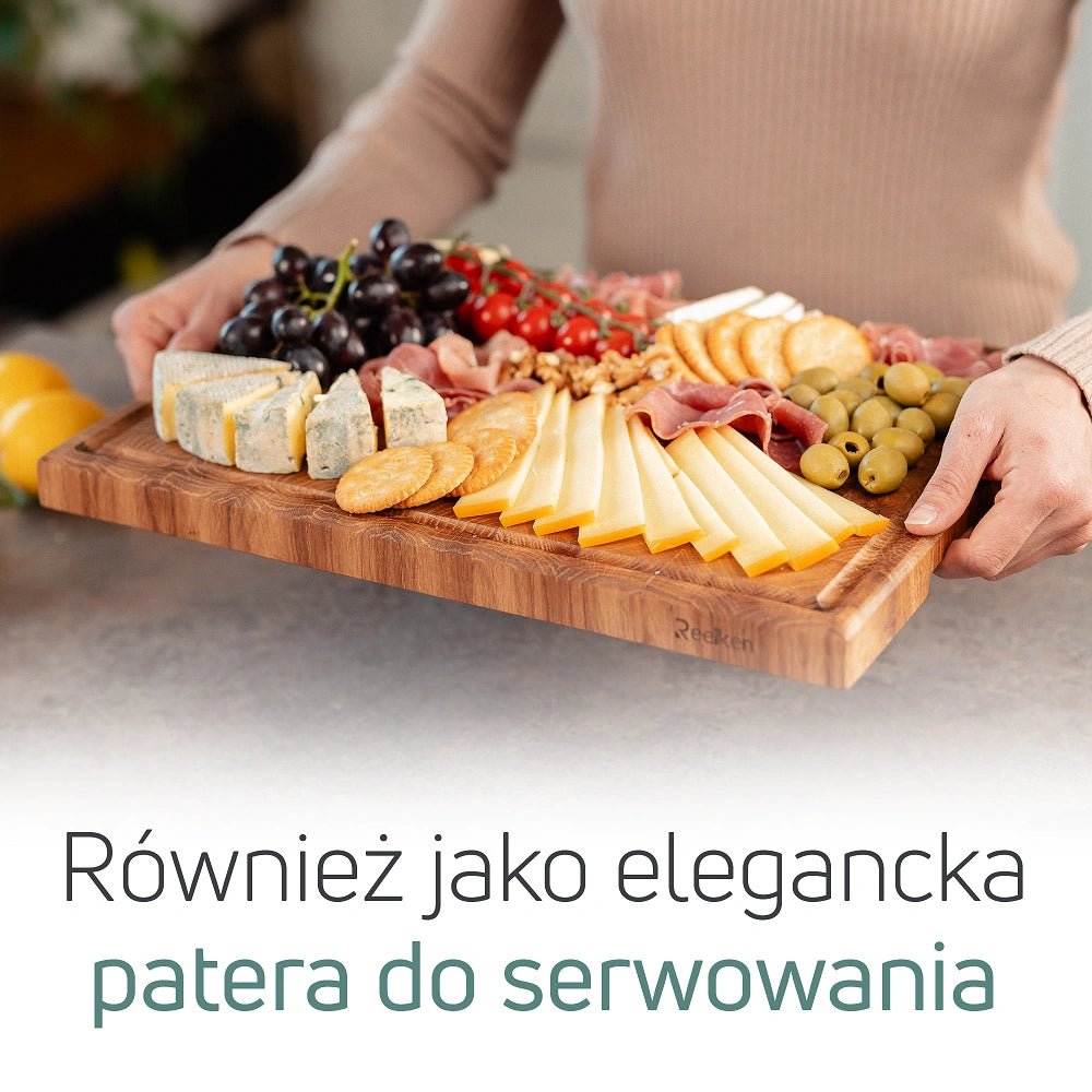 Dębowa deska do krojenia Premium 30x20x4 cm - Reelken Polska