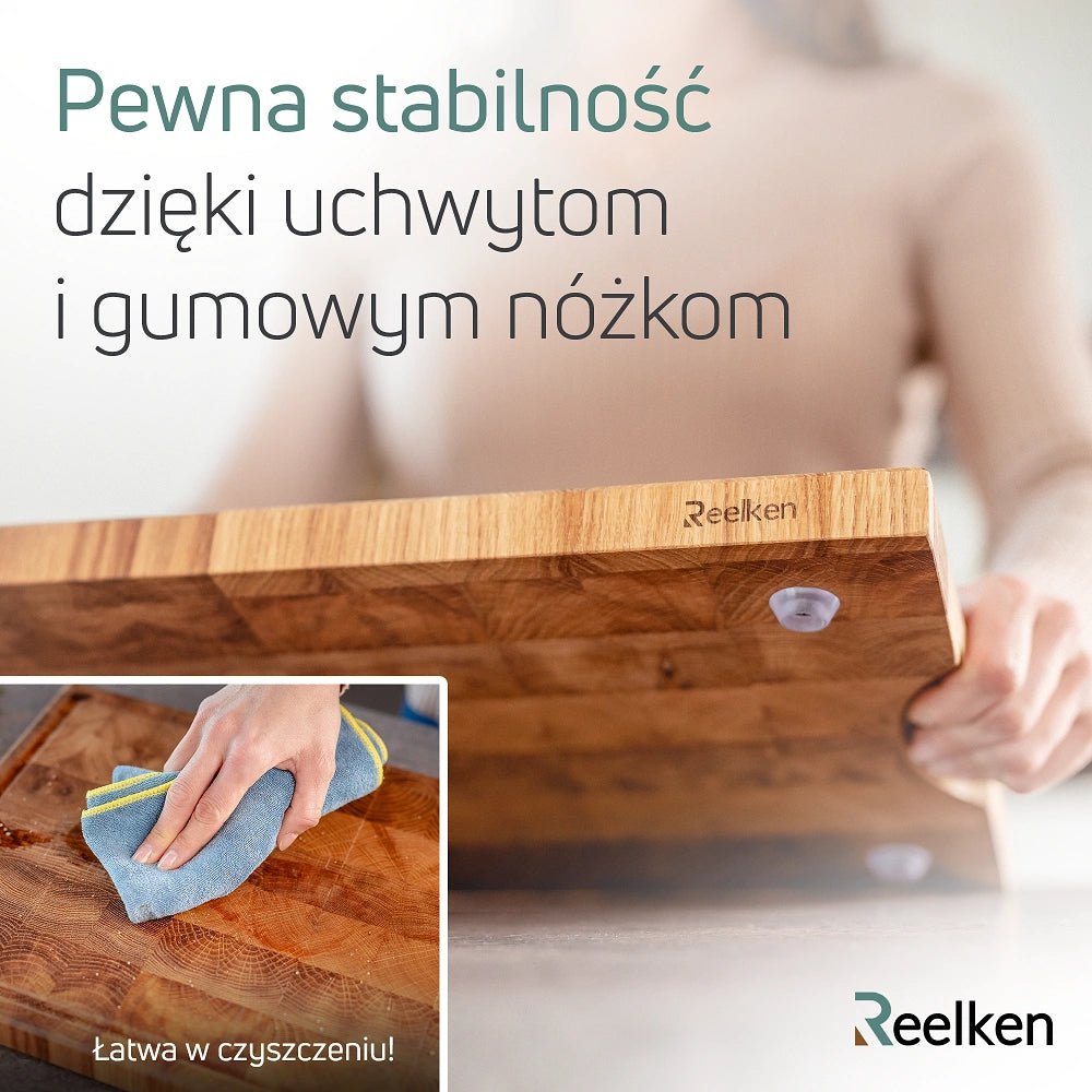 Dębowa deska do krojenia Premium 30x20x4 cm - Reelken Polska