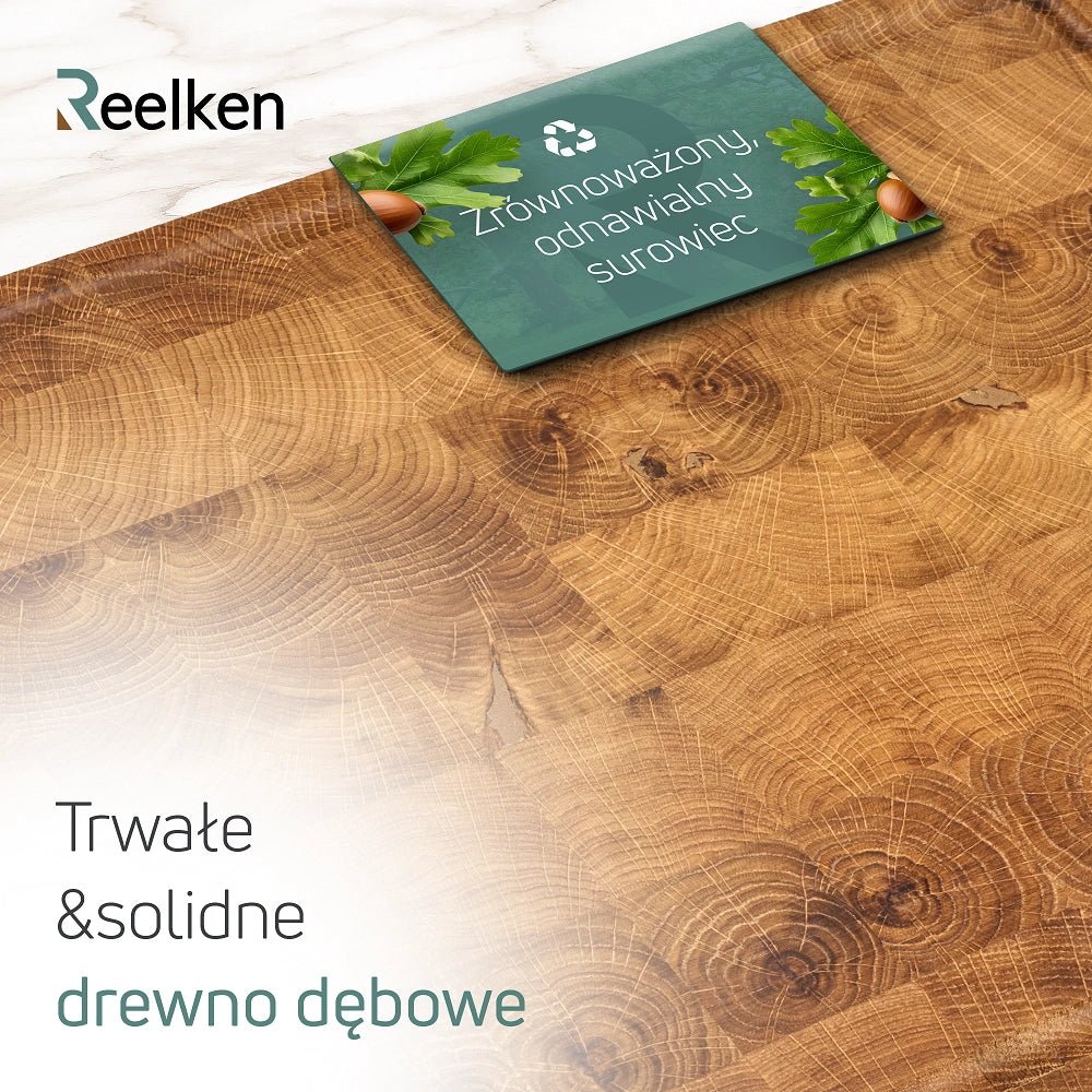 Dębowa deska do krojenia Premium 30x40x2,5 cm - Reelken Polska
