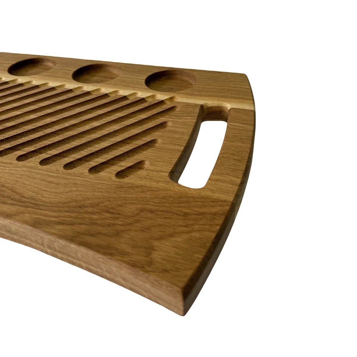 Dębowy półmisek do serwowania steków i grilla – rustykalna deska 37×27 cm - Reelken Polska