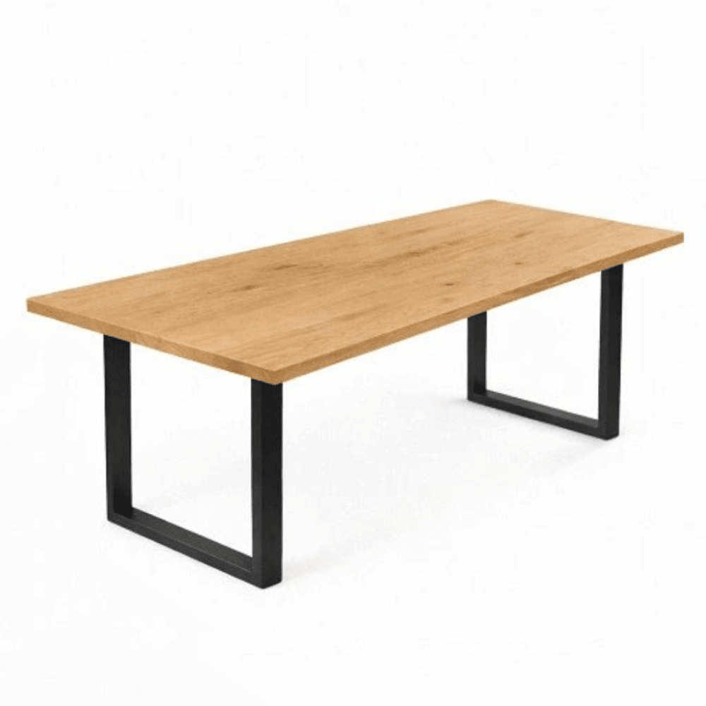 Dębowy stół klasyczny z litego drewna 160x80x2,6 cm - Reelken Polska
