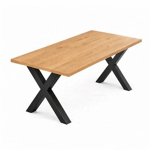 Dębowy stół klasyczny z litego drewna 160x80x4 cm - Reelken Polska