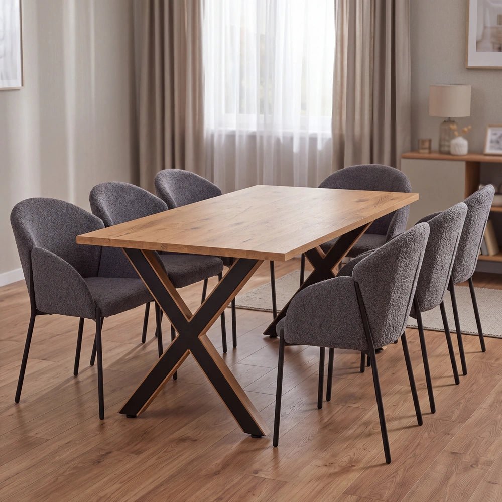 Dębowy stół klasyczny z litego drewna 180x85x2,6 cm - Reelken Polska
