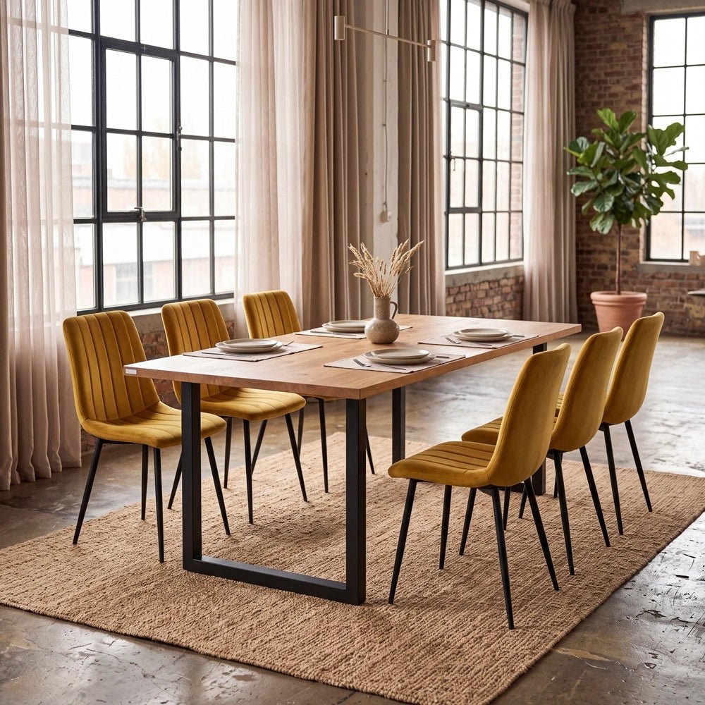 Dębowy stół klasyczny z litego drewna 180x85x2,6 cm - Reelken Polska