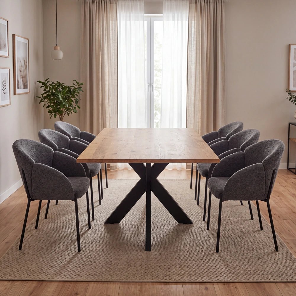 Dębowy stół klasyczny z litego drewna 180x85x2,6 cm - Reelken Polska