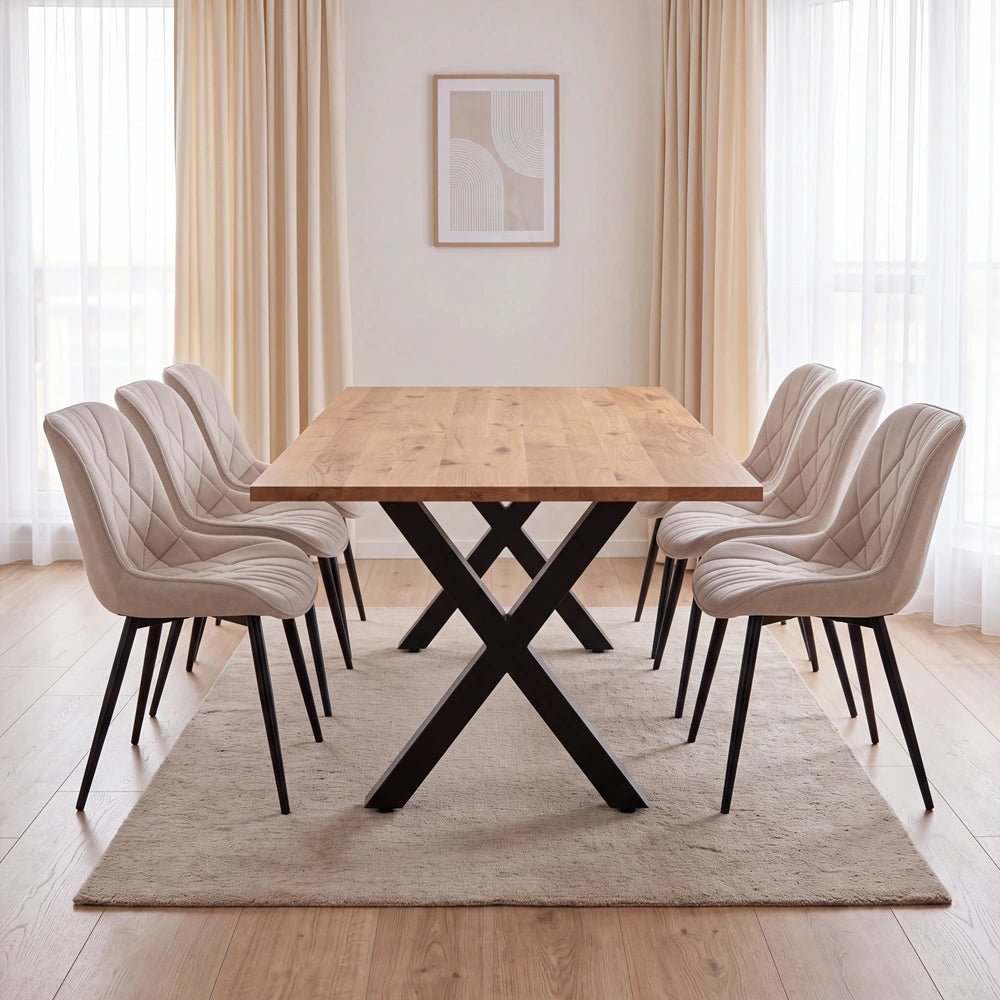 Dębowy stół klasyczny z litego drewna 180x85x2,6 cm - Reelken Polska