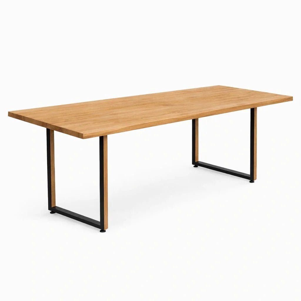 Dębowy stół klasyczny z litego drewna 200x100x4 cm - Reelken Polska