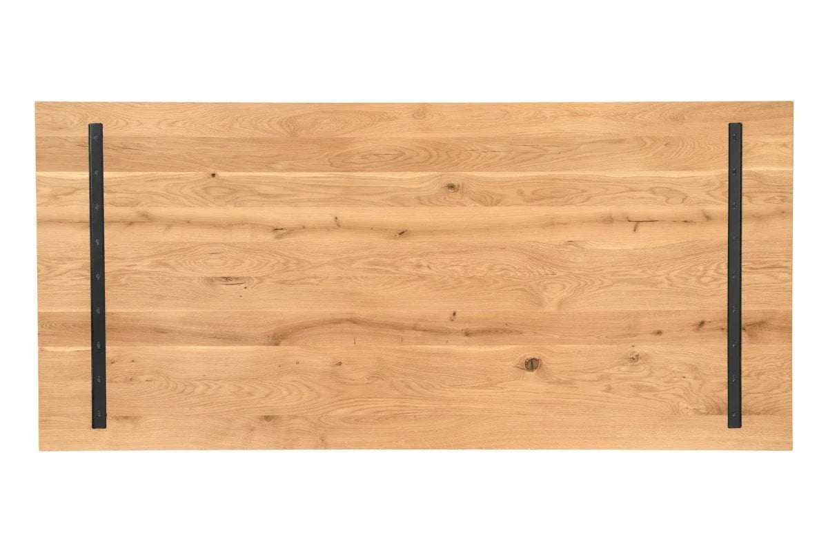 Dębowy stół klasyczny z litego drewna 220x100x2,6 cm - Reelken Polska