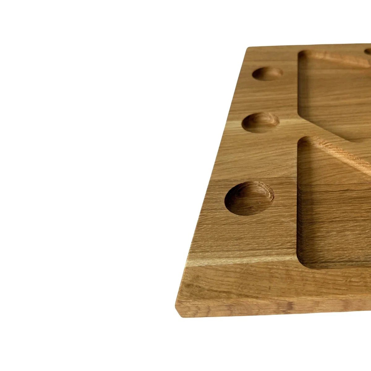 Duża patera z drewna dębowego do grilla i przystawek – 80×40 cm - Reelken Polska