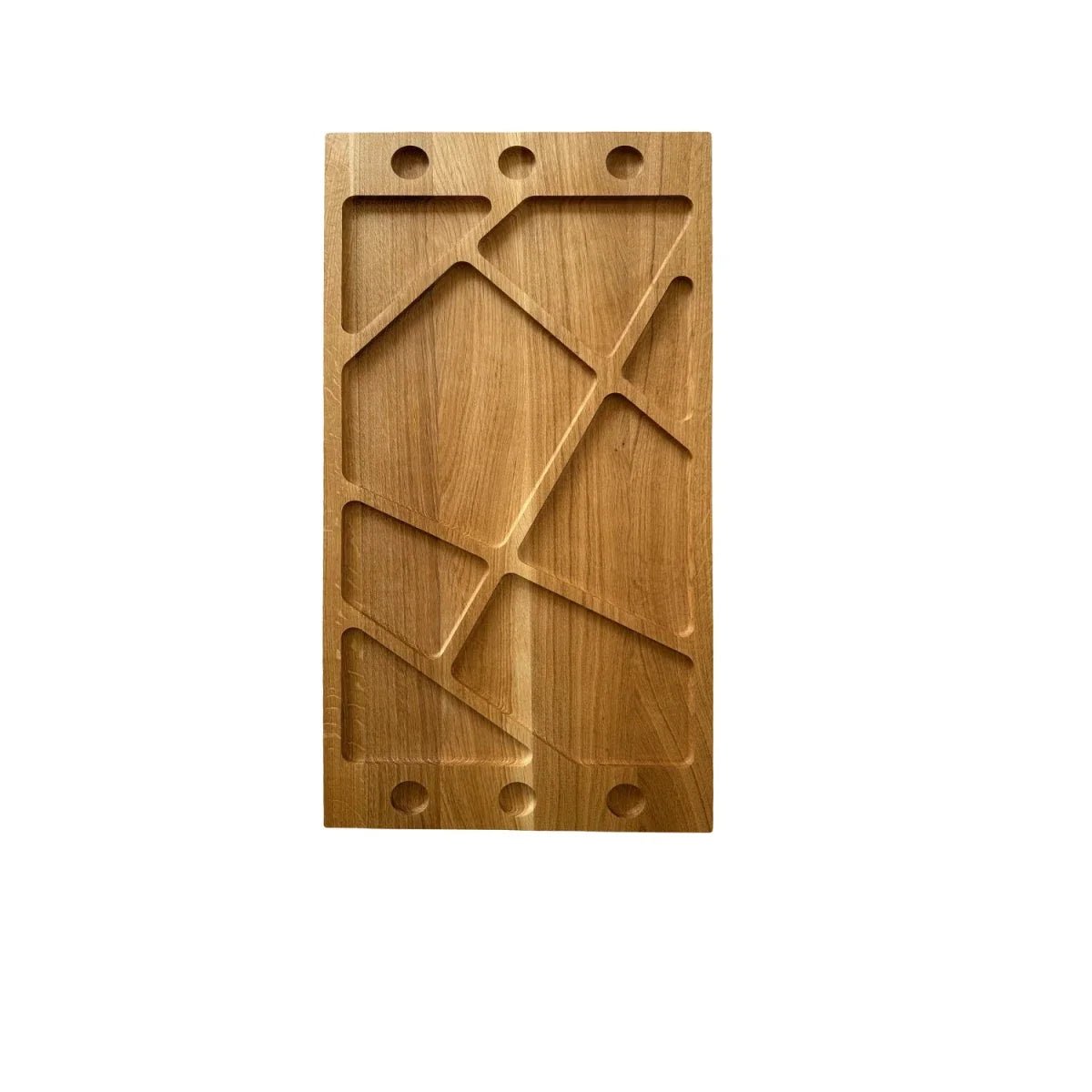 Duża patera z drewna dębowego do grilla i przystawek – 80×40 cm - Reelken Polska