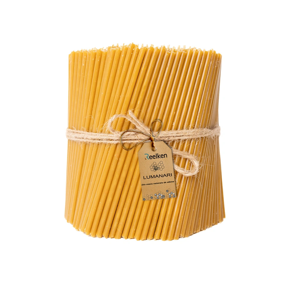 Set Lumanari din Ceara Naturala - 130x5mm