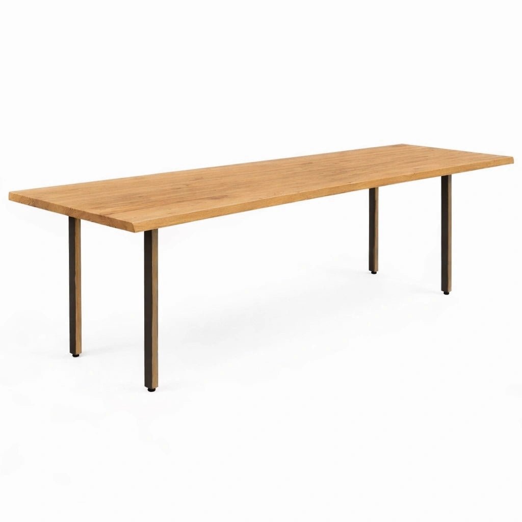 Masa din stejar masiv model rustic - 14 persoane -300x100x4cm - Reelken