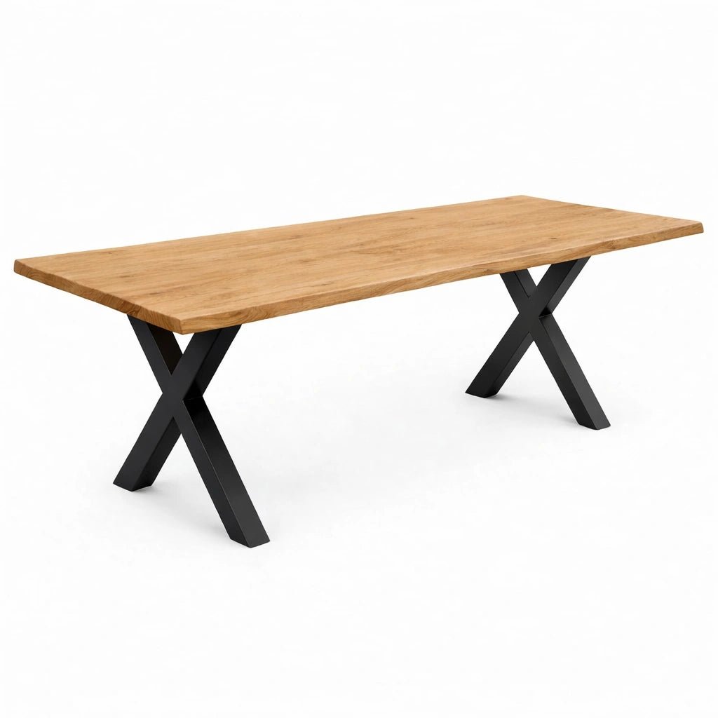 Masa din stejar model rustic - 8 persoane -200x100x4cm - Reelken