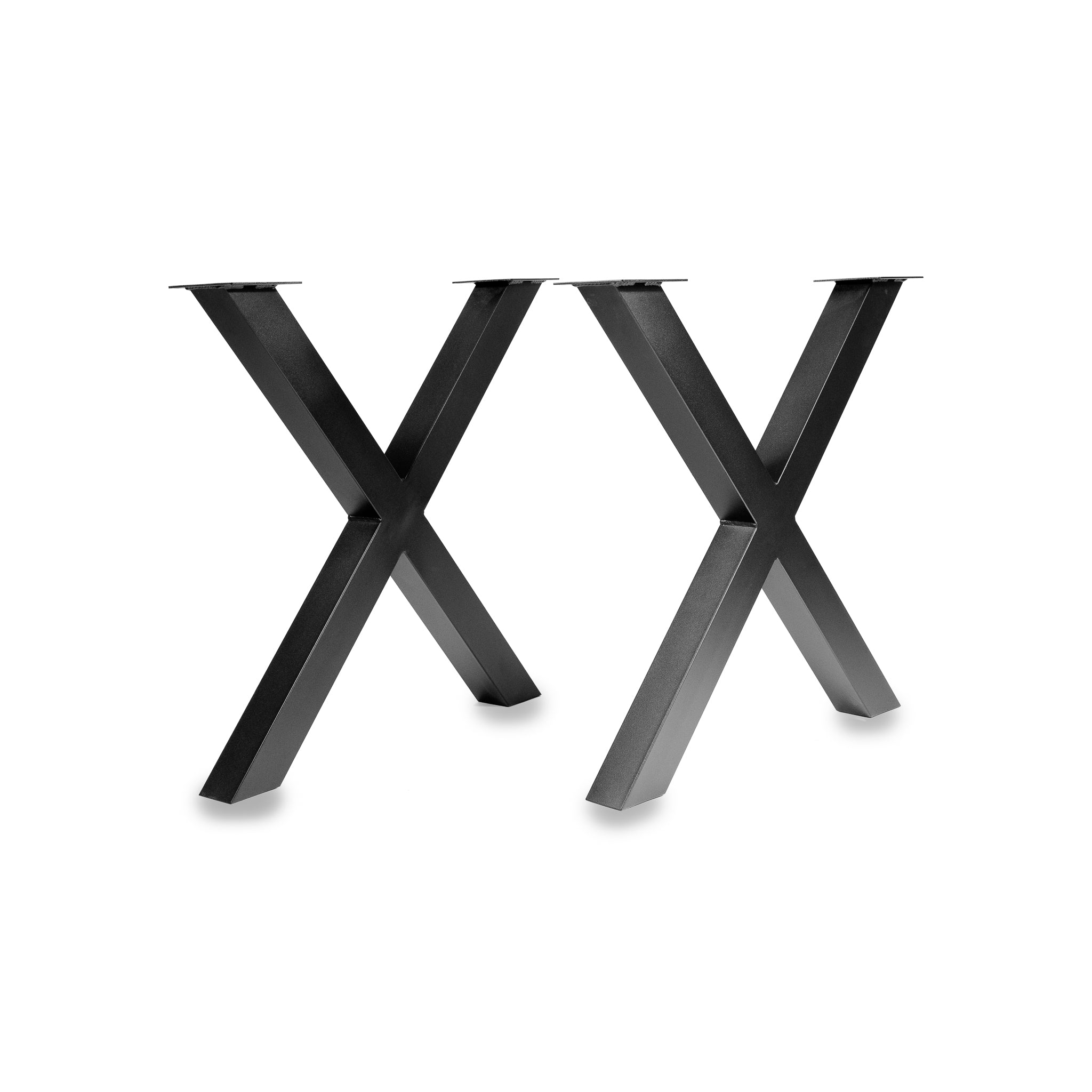 Metalowe nogi do stołu typ X 80×80 – czarne | Reelken