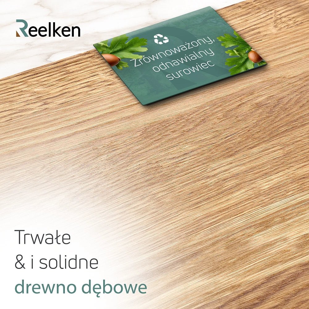 Profesjonalna dębowa deska do krojenia 30x20x2 cm - Reelken Polska